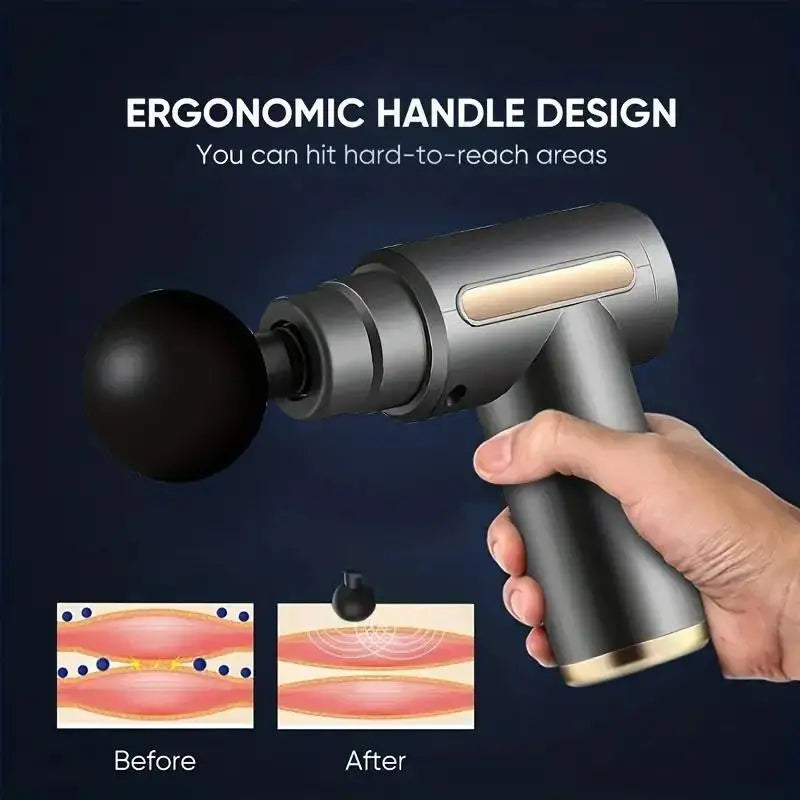 Mini Muscle Massage Gun Protable Body Massager Deep Handheld