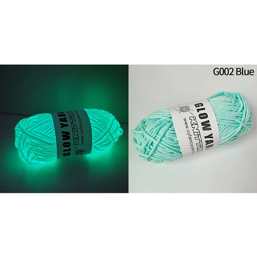 2023 Novel Functional Yarn Glow In The Dark Polyester Luminous Chunky