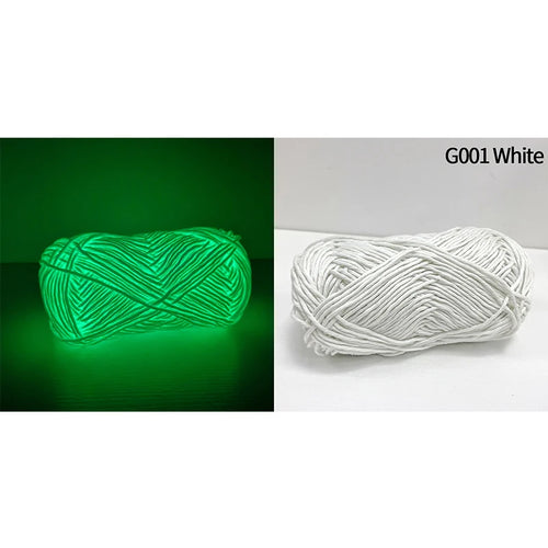 2023 Novel Functional Yarn Glow In The Dark Polyester Luminous Chunky